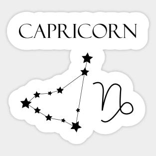 Capricorn Zodiac Horoscope Constellation Sign Sticker